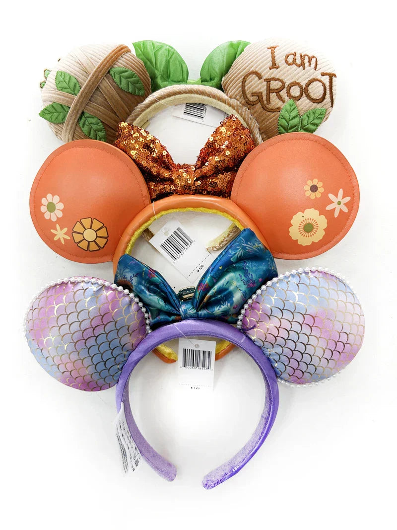 Disney Mickey Mouse Ear Headband Green Mermaid Hair