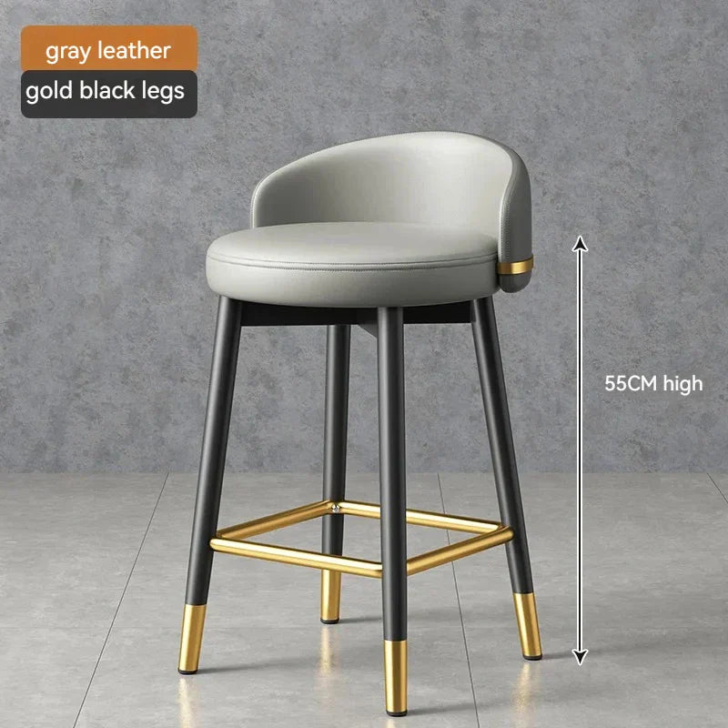 Round Kitchen Bar Chair Modern Luxury Office Reception