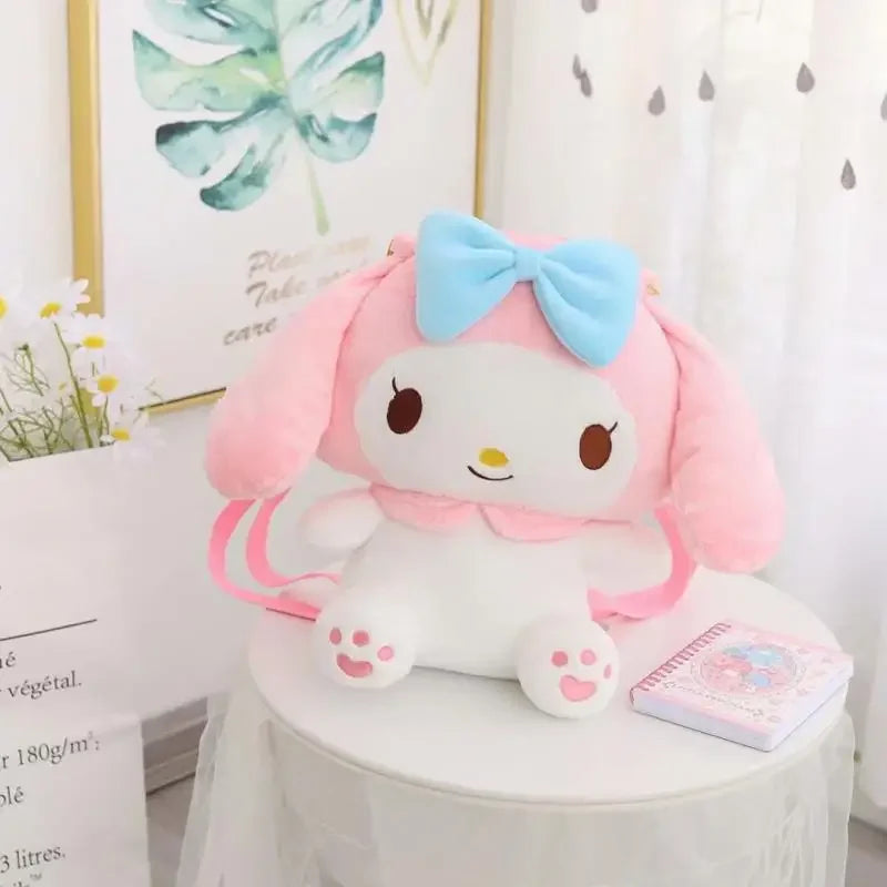 Plush toy backpack melodying backpack girl's cartoon bag