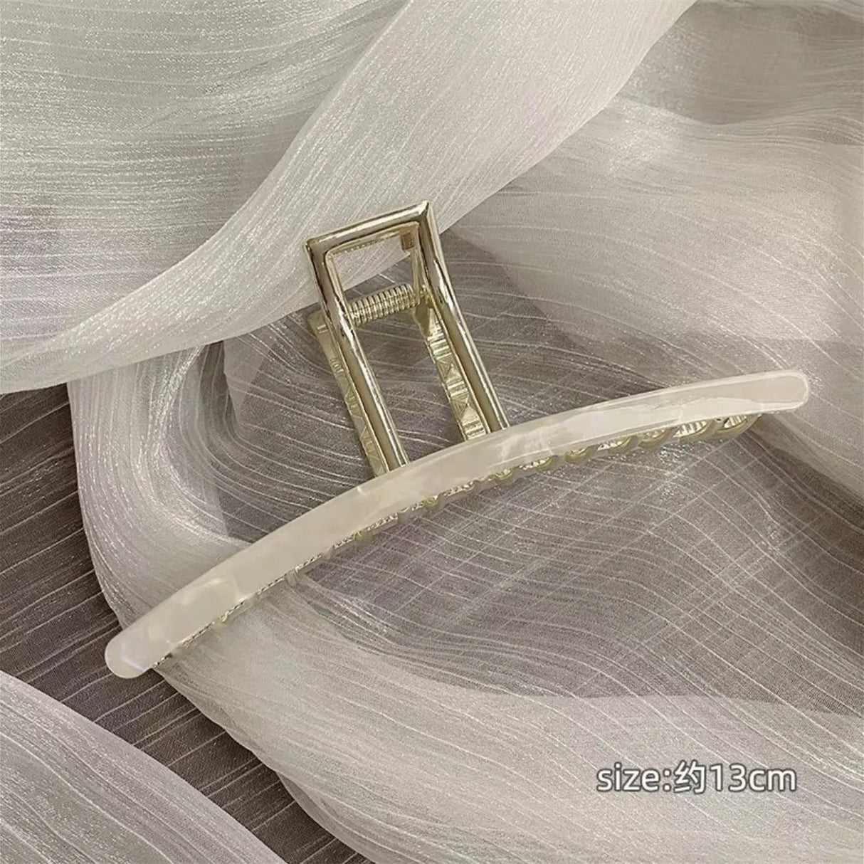 Muweordy 13CM Oversize Woman Metal Acetate Hair Claws