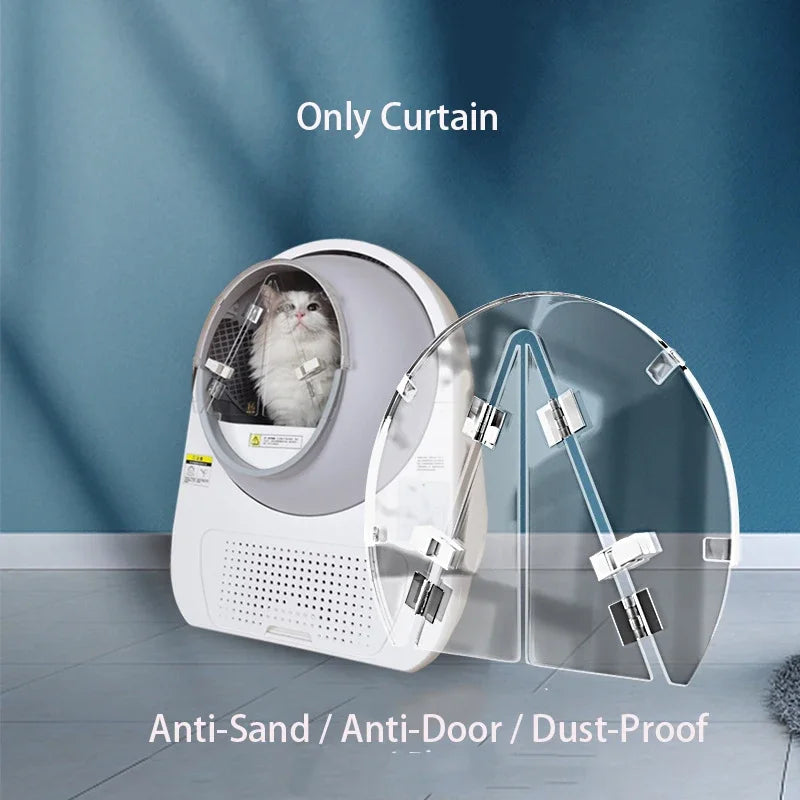 Transparent Anti-sand Curtain Deodorant Door Accessories for Catlink