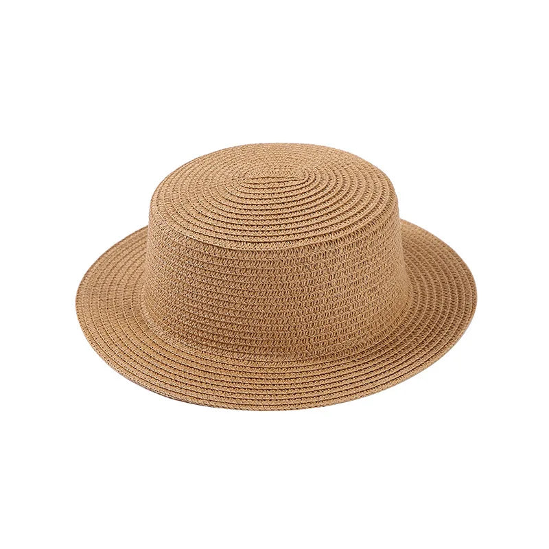 Summer Fashion Versatile Men's Women's Straw Hat Flat