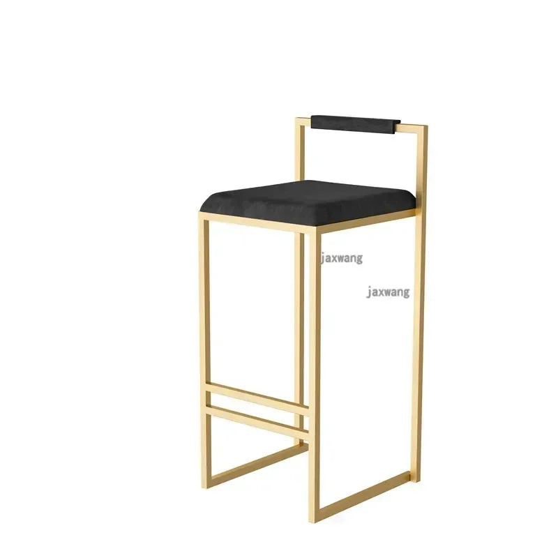 Modern Velvet Cushion Bar Chairs for kitchen Nordic