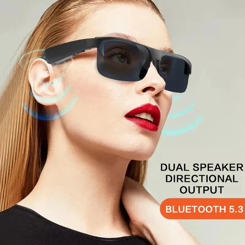 Smart Glasses Headset Wireless Bluetooth-compatible 5.3 Hands-Free Calling