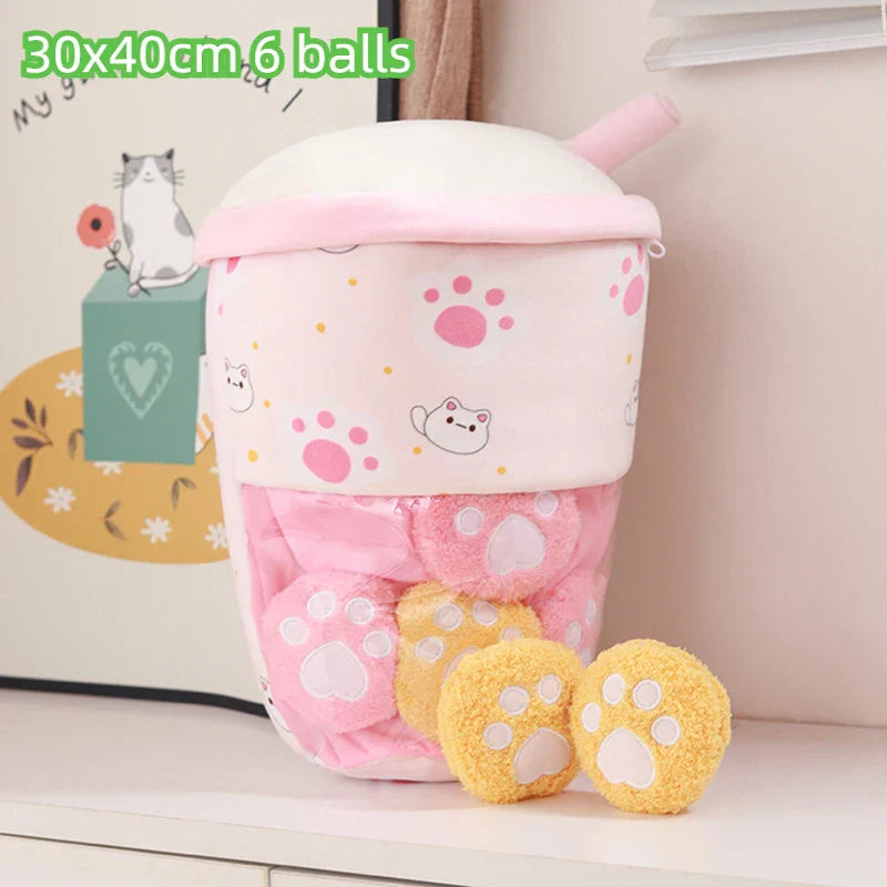 Cartoon Ramen Puff Cookie Bag Bubble Tea Plush