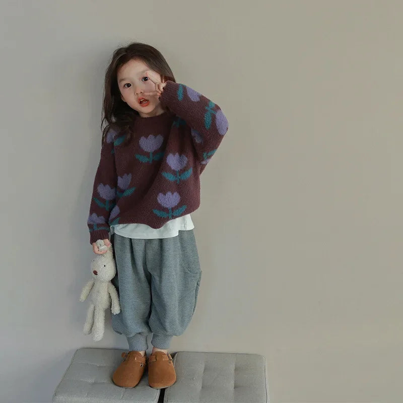 Children Clothing Girls Sweater 2023 Autumn and Winter