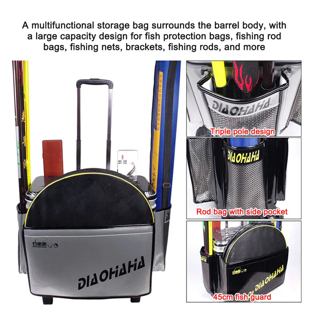 Multifunction Fishing Bag Rod Bait Fish Storage Bag