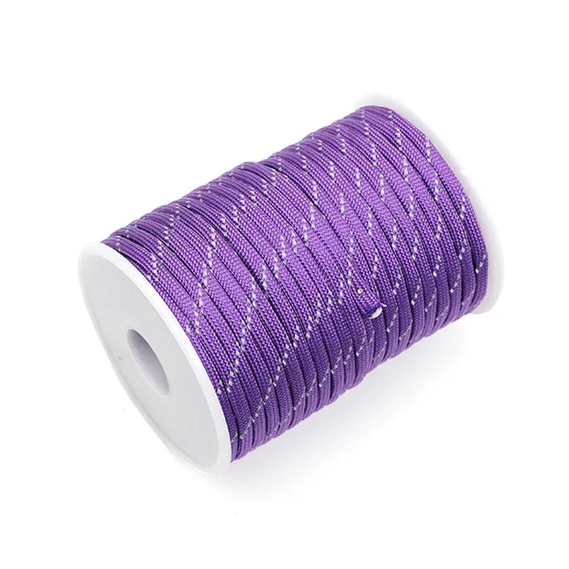 Reflective Paracord 550 Cord 7 Strands 4mm Tent