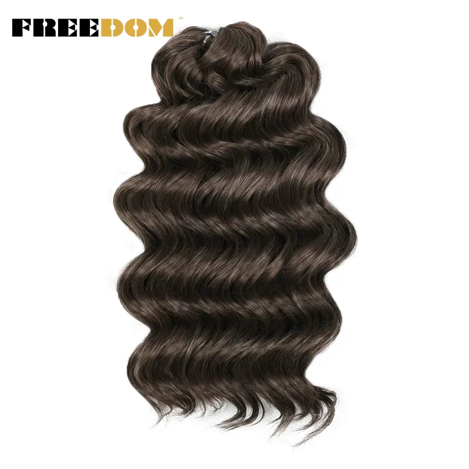 FREEDOM Synthetic Deep Curly Twist Crochet Hair 16