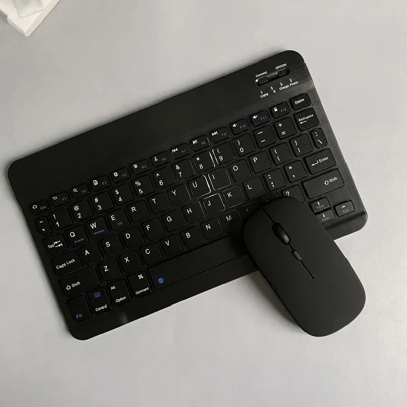 Rechargeable Tablet Wireless Bluetooth Keyboard Mouse Set For