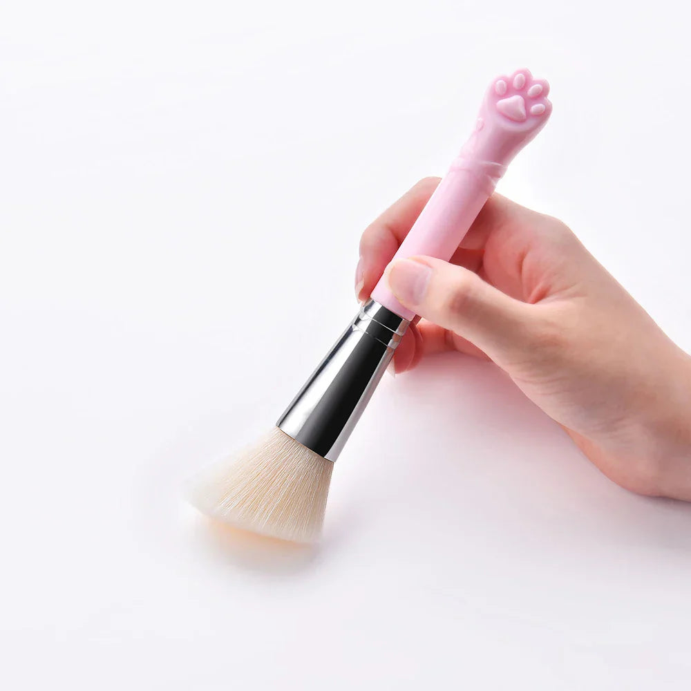 10PCS Cute Cat Claw Shape Makeup Brushes Set