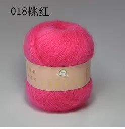 6 Balls Angora Mohair Wool Yarn for Knitting