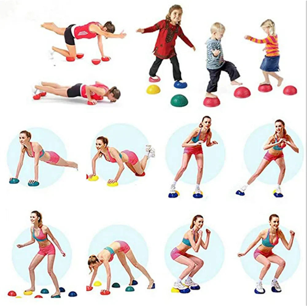Half Circle Balance Ball Yoga Fitness Ball Exercise