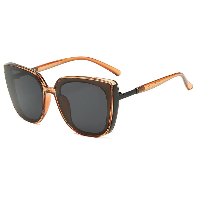 New Large Frame Square Sunglasses Women's Brand Designer