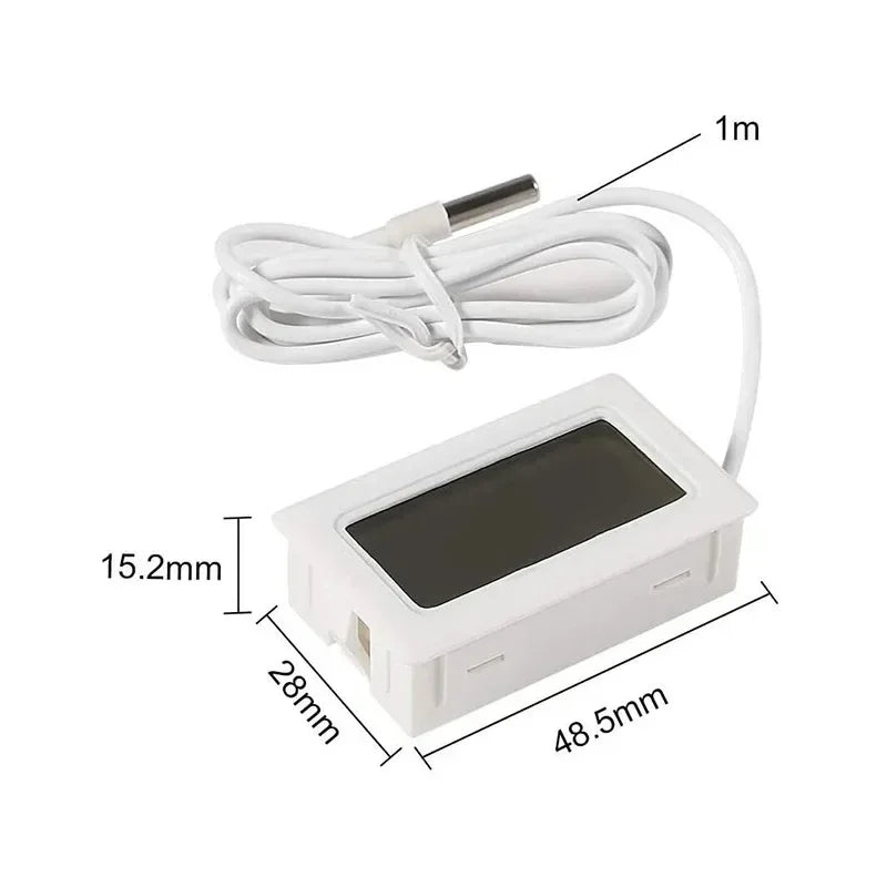 Mini Temperature Sensor LCD Car Digital Thermometer Hygrometer