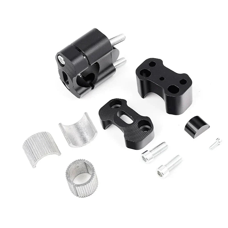 CNC Off-Road Motorcycle Bar Clamps Handlebar Risers Adapter 22mm/28mm