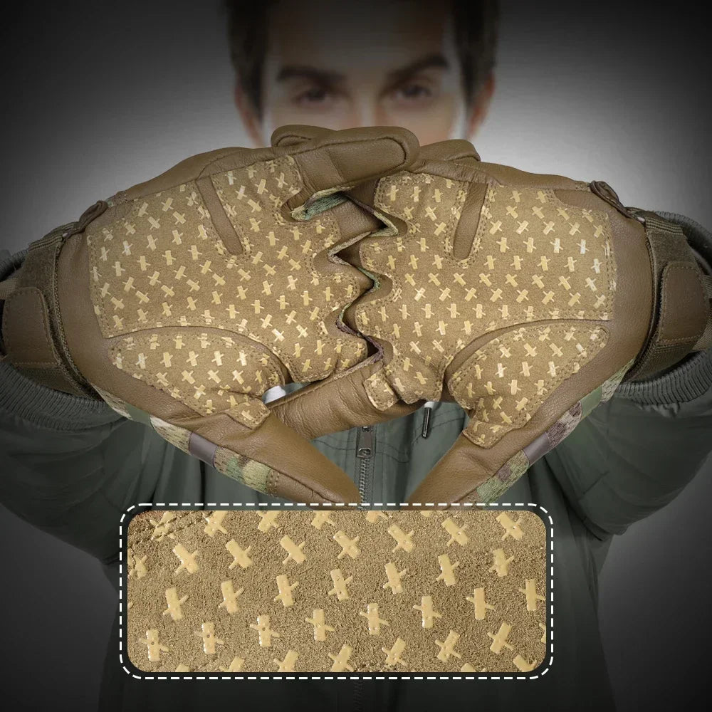 Men Tactical Military Gloves Full Finger Hard Shell