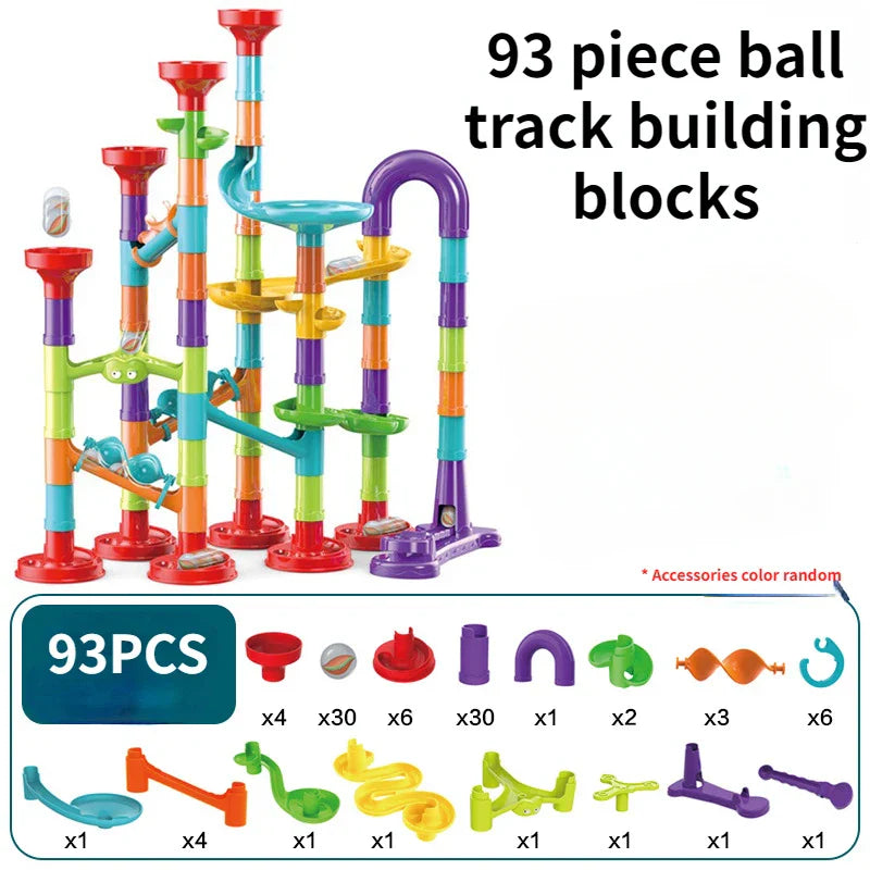 Marble Run Building Blocks Marbles Slide Toys Children