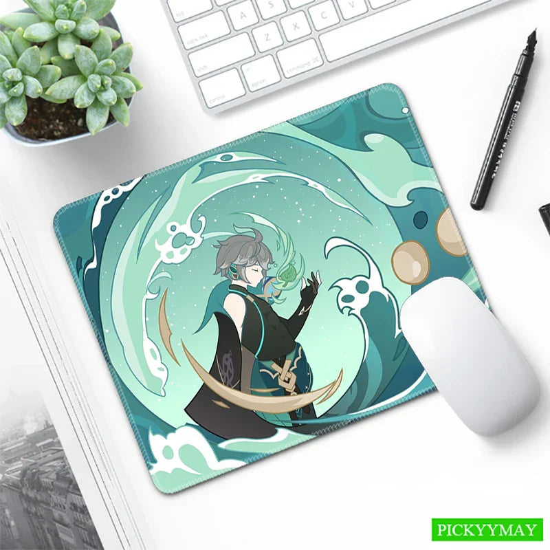 Genshin Impact Desk Mat Gamer Mousepads Mouse Pad