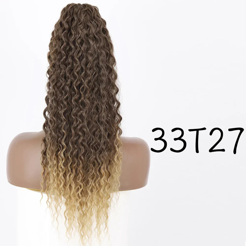 LISI GIRL Synthetic Drawstring Ponytail Long Curly Ponytail