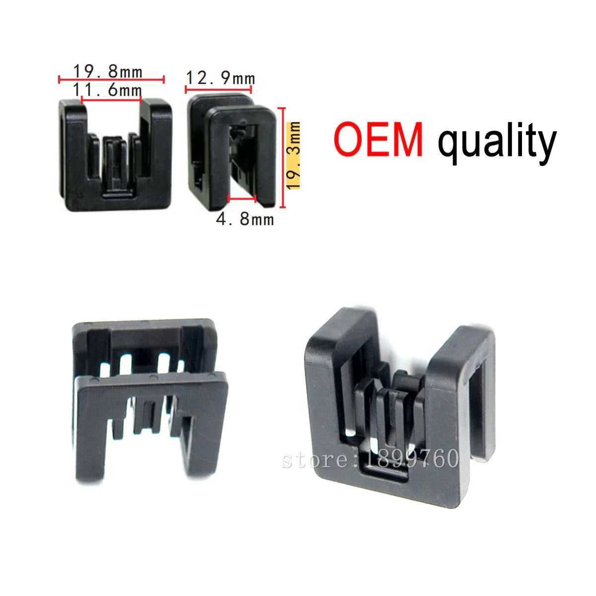 50x/100x OEM auto clips Front wall upper cover