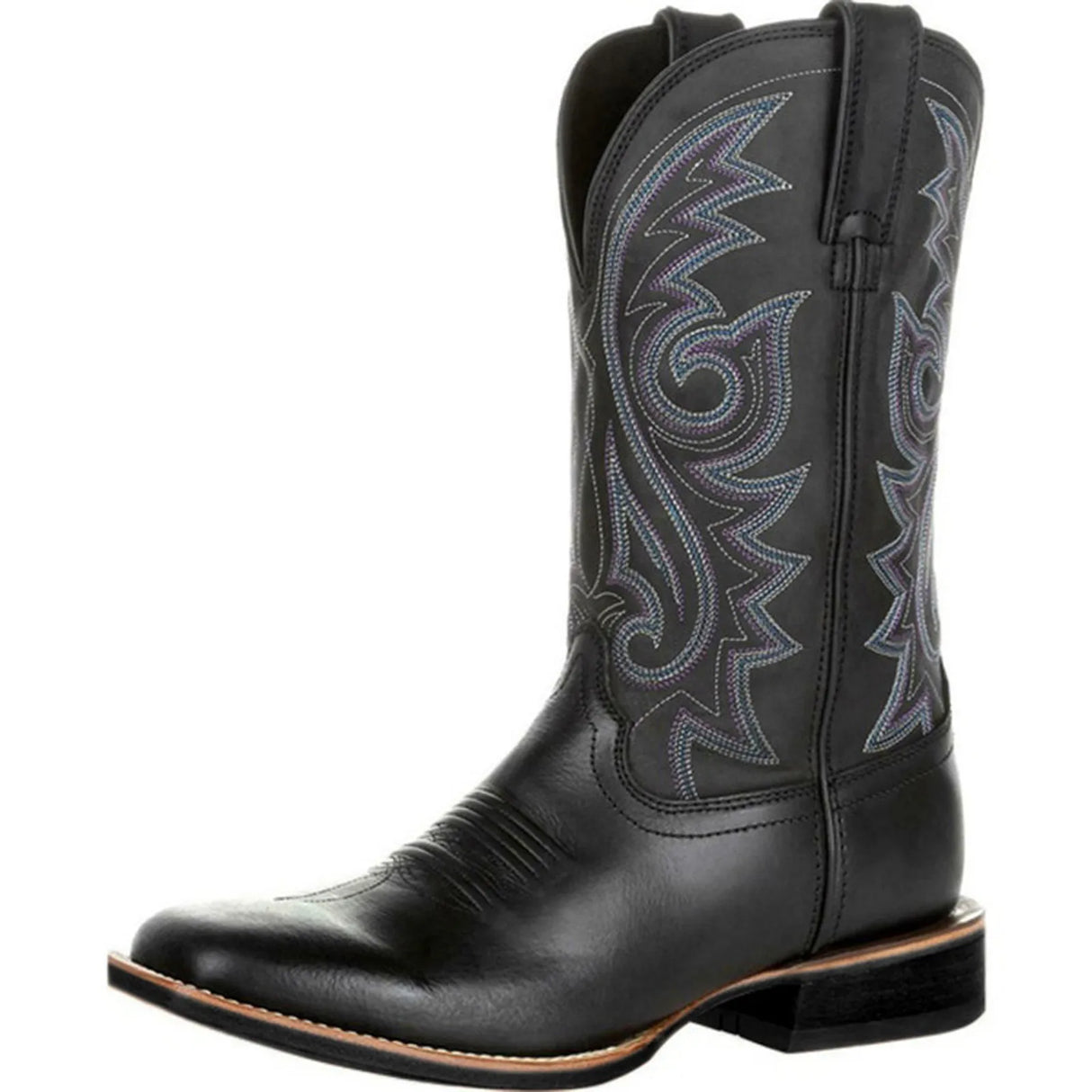 Handmade Men Cowboy Boots Embroidery Western Boots Pointedtoe