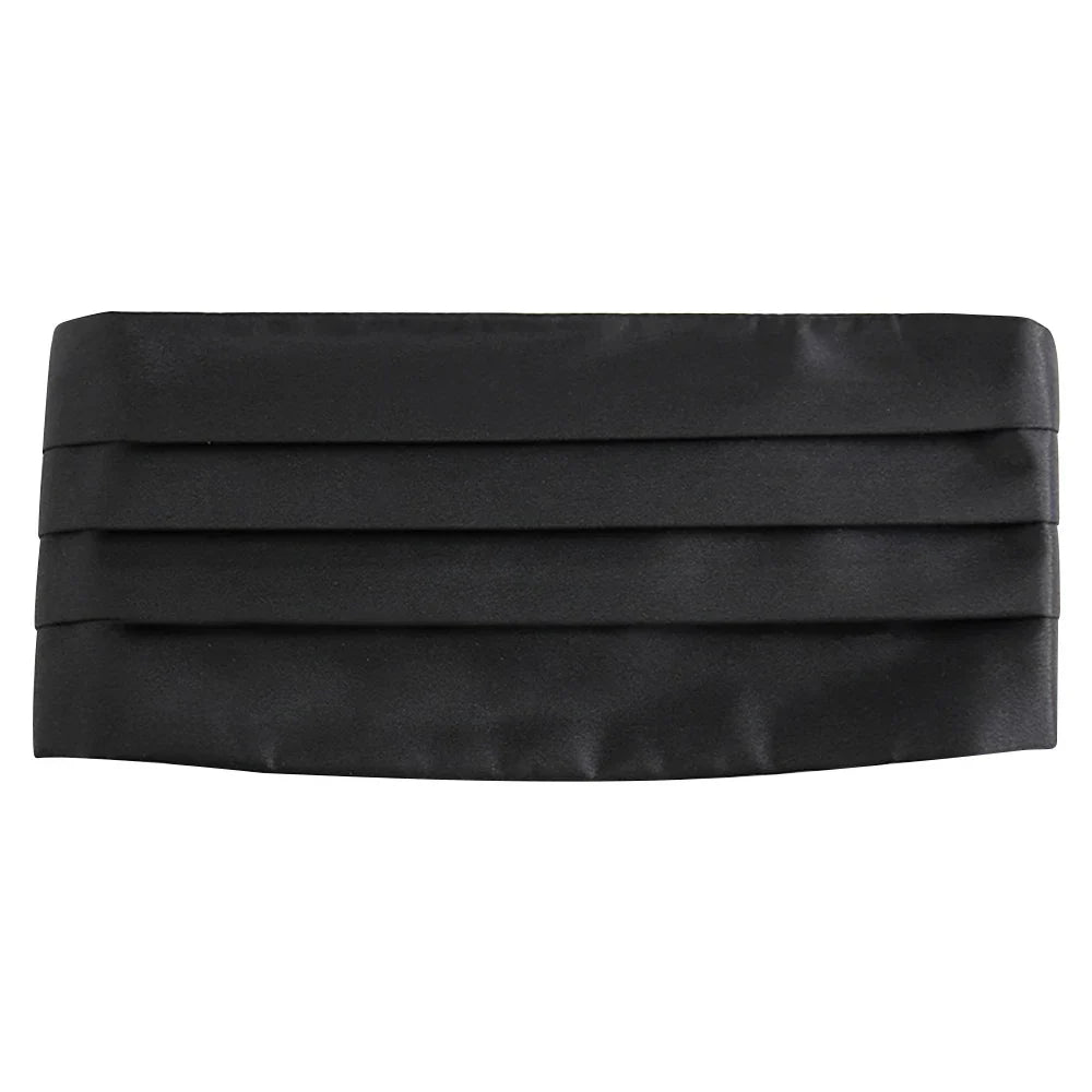 Ikepeibao Men's Classic Black Cummerbund Adjustable