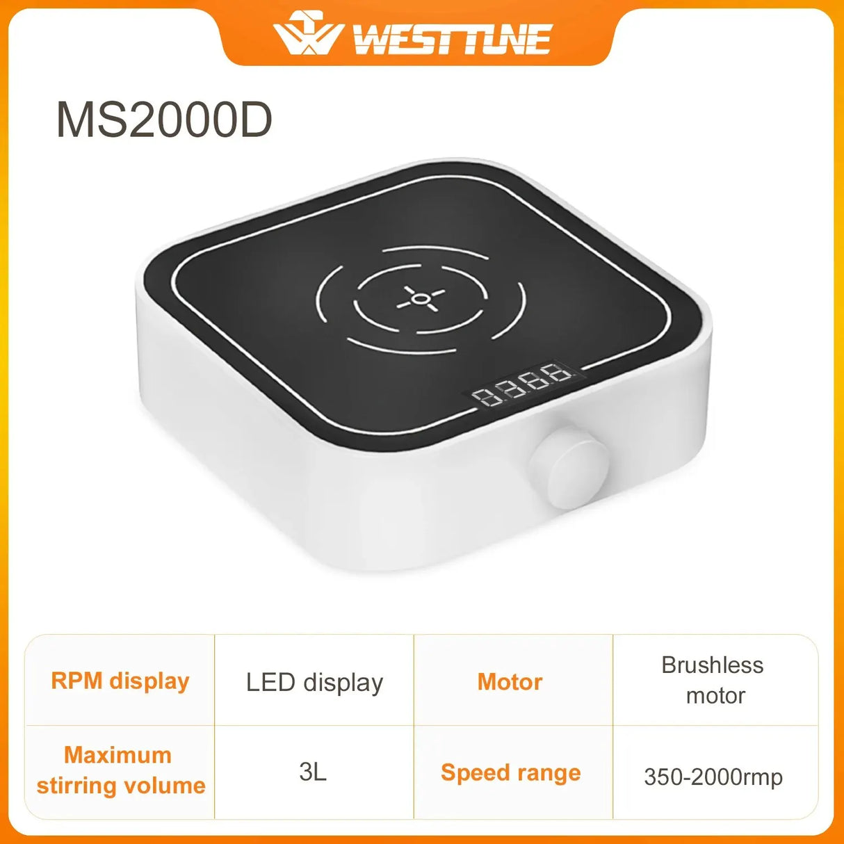 WEST TUNE 2000rpm/3000rpm Mini Magnetic Stirrer with Stir