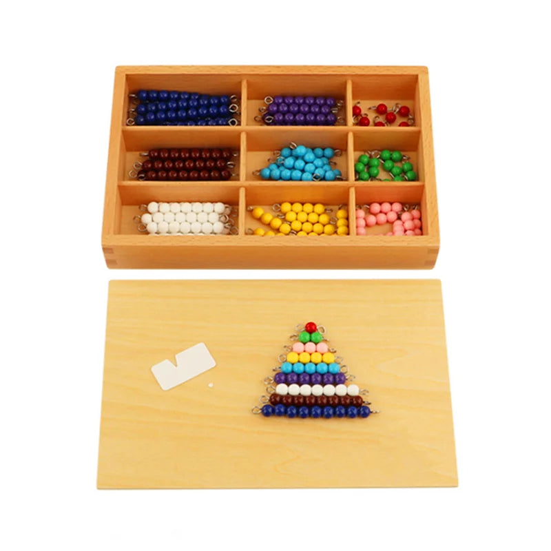 Montessori Mathematics Material 1-9 Beads Bar in Wooden