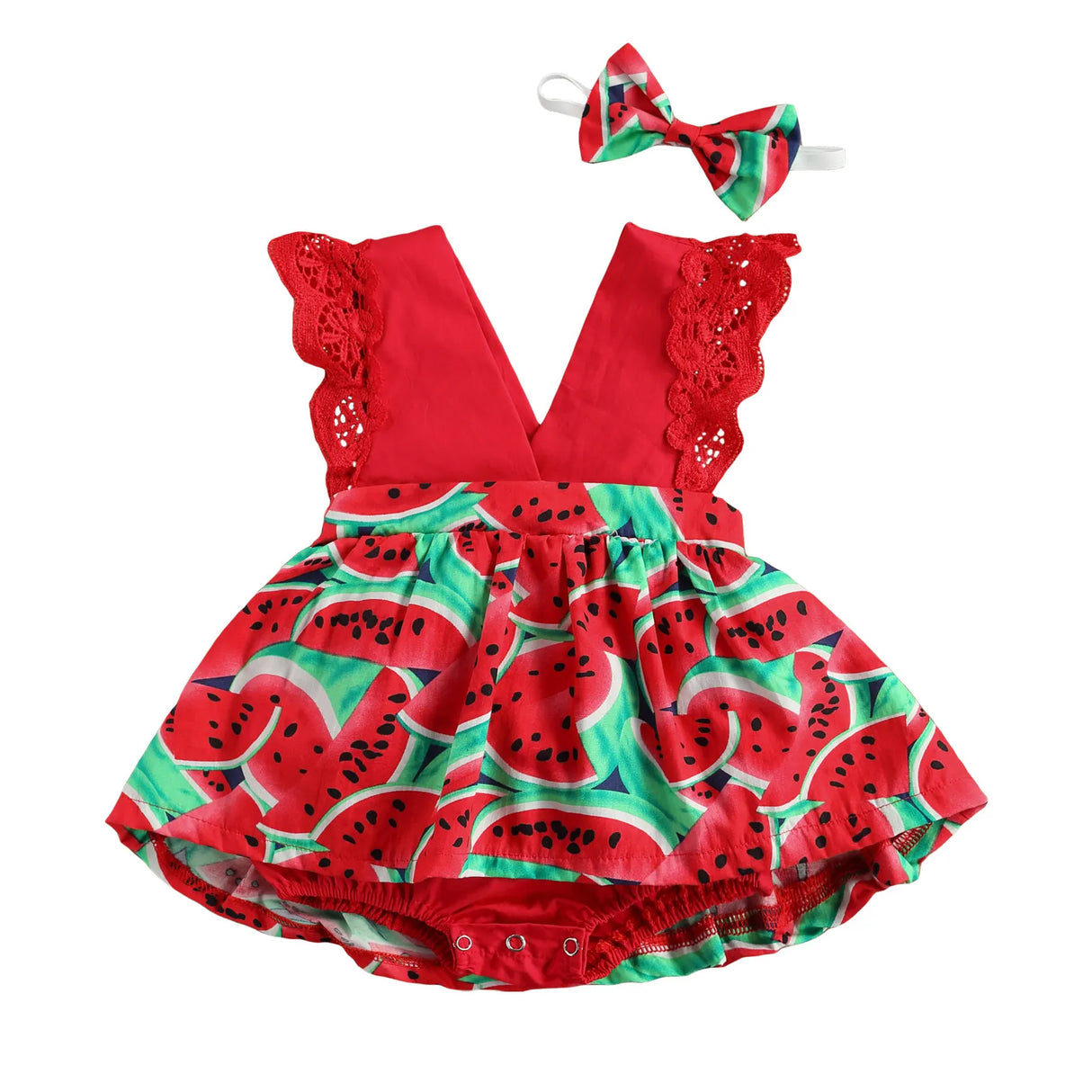 Newborn Baby Girl Princess Rompers Floral Print Sleeveless