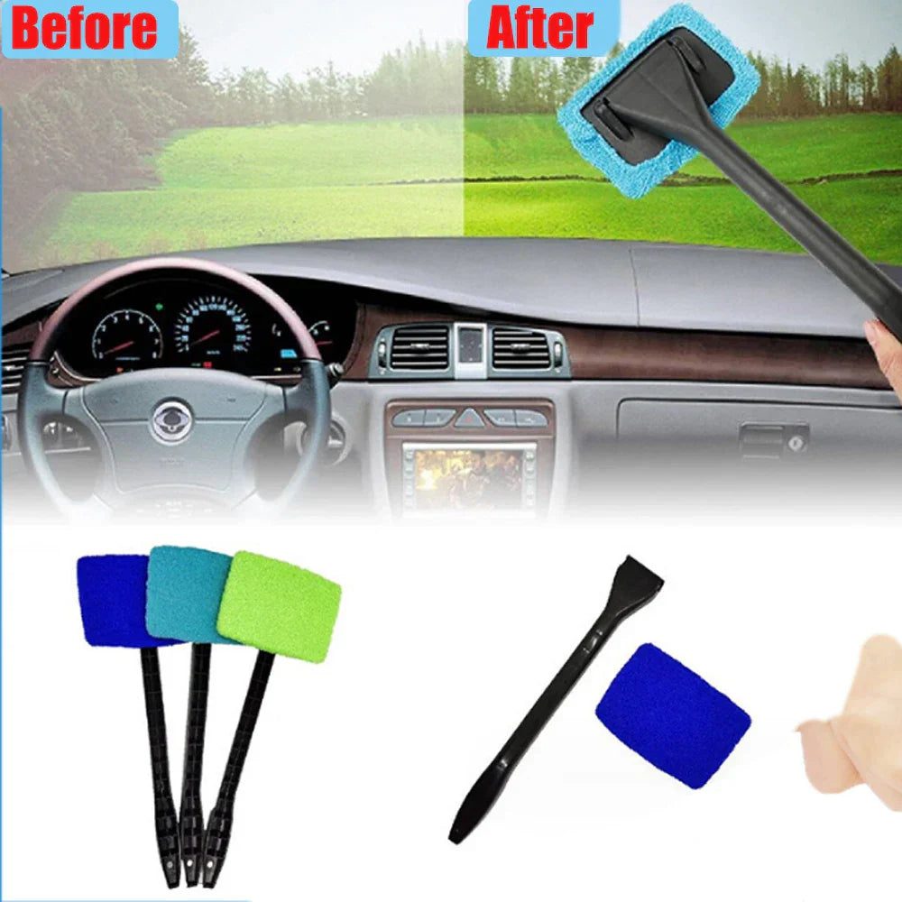 3PCSSet Auto Windshield Cleaning Brush Long Handle Car