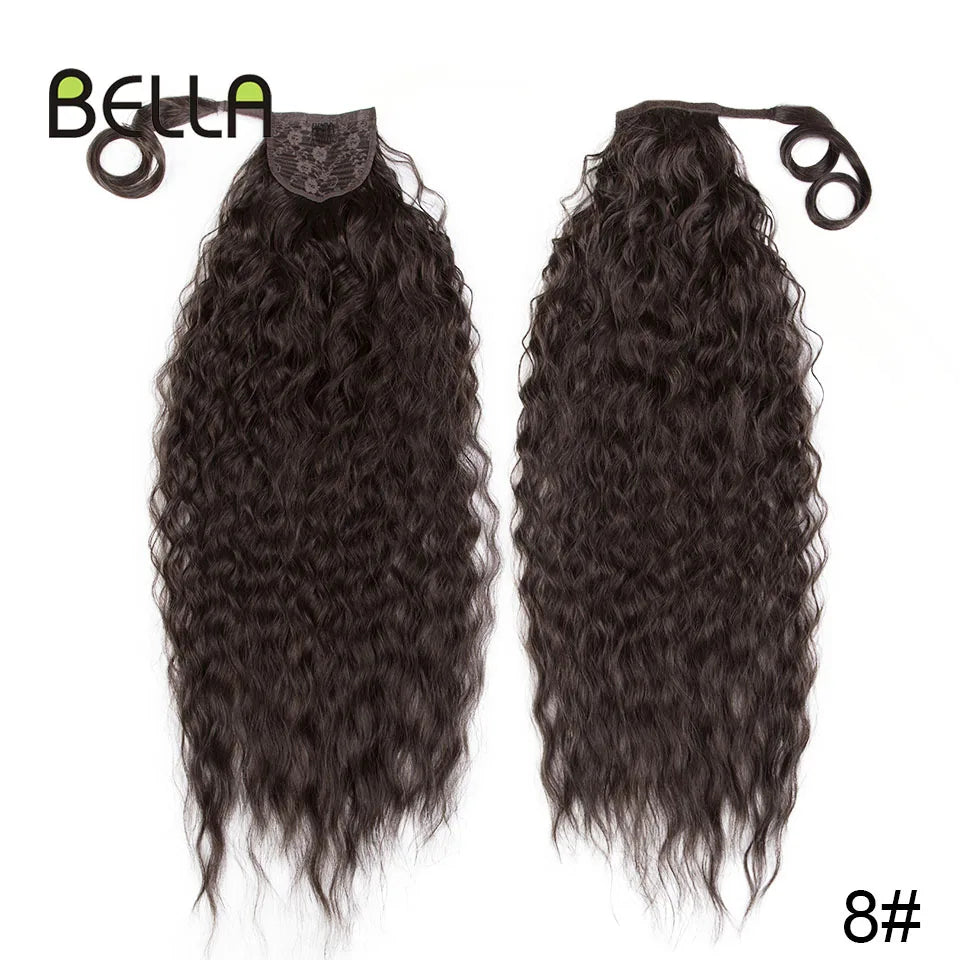 Bella Curly Synthetic Hair Ponytail Extensions 30 Inch