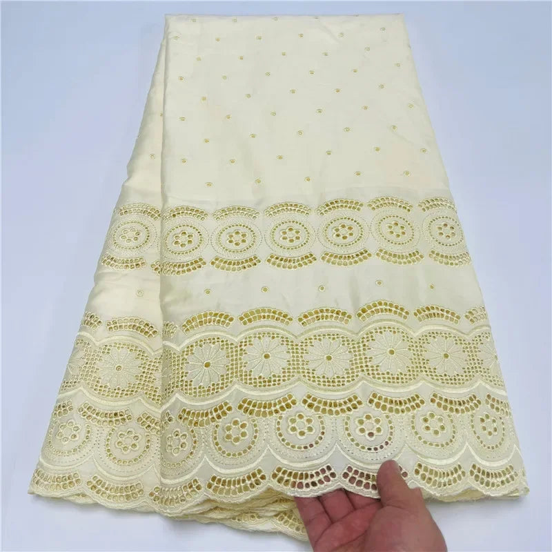 High Quality Swiss Voile Lace In Switzerland 100%