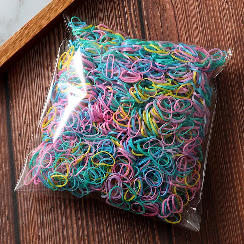 2000 Piece Pack Children's High Elasticity Rubber Band