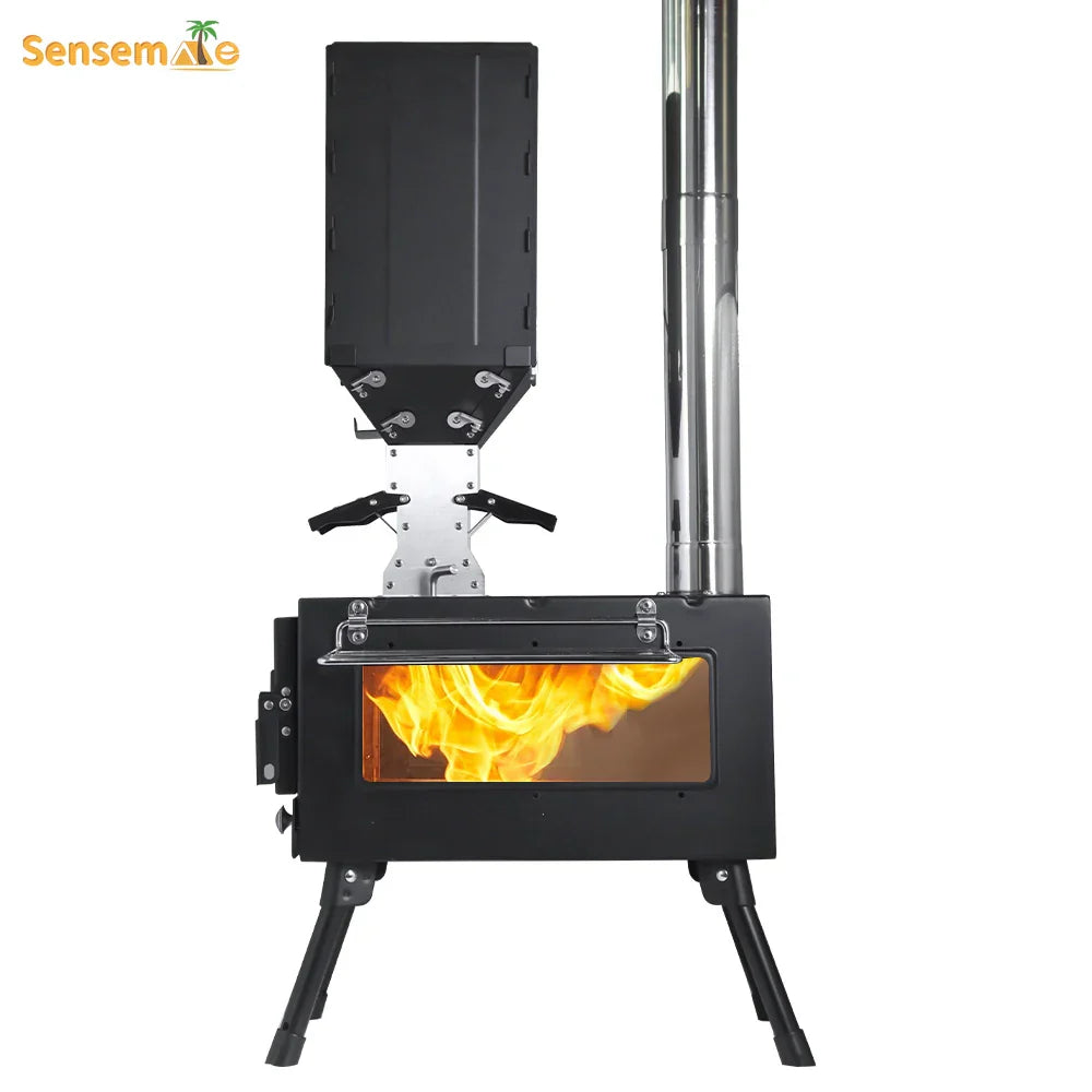 Portable Windproof Outdoor Pellet Fire Wood Heater