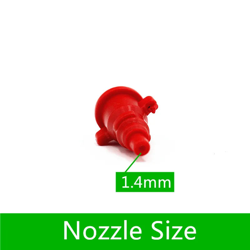 100pcs Greenhouse Gardening Rotary Atomization Sprinkler With 1/4"