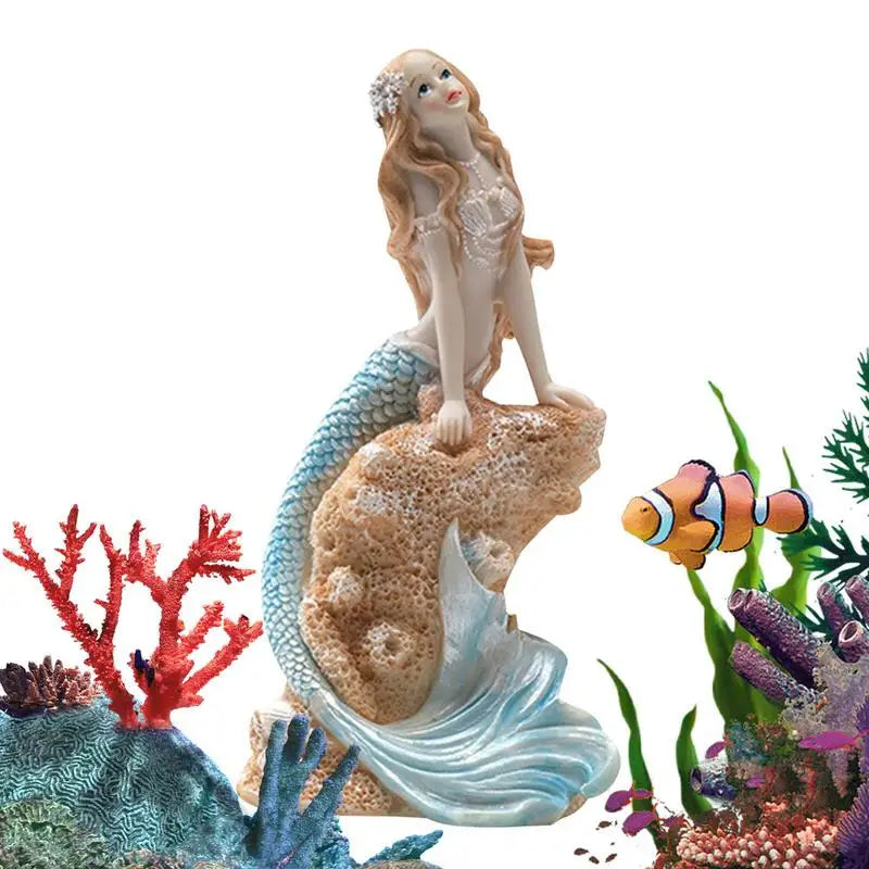 Artificial Aquarium Mermaid Fish Tank Decorations Underwater World
