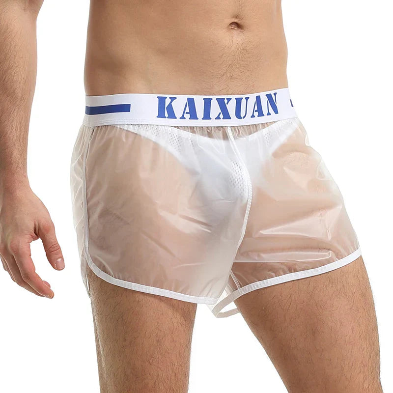 Swimwear Men Beachwear Transparent Quick Dry Waterproof Board