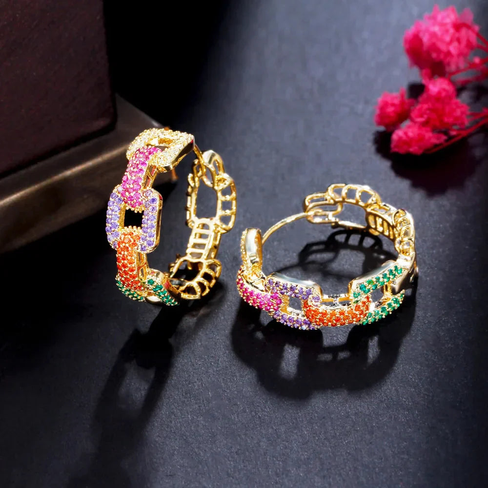 CWWZircons New Trendy Colorful Micro Pave CZ Stones