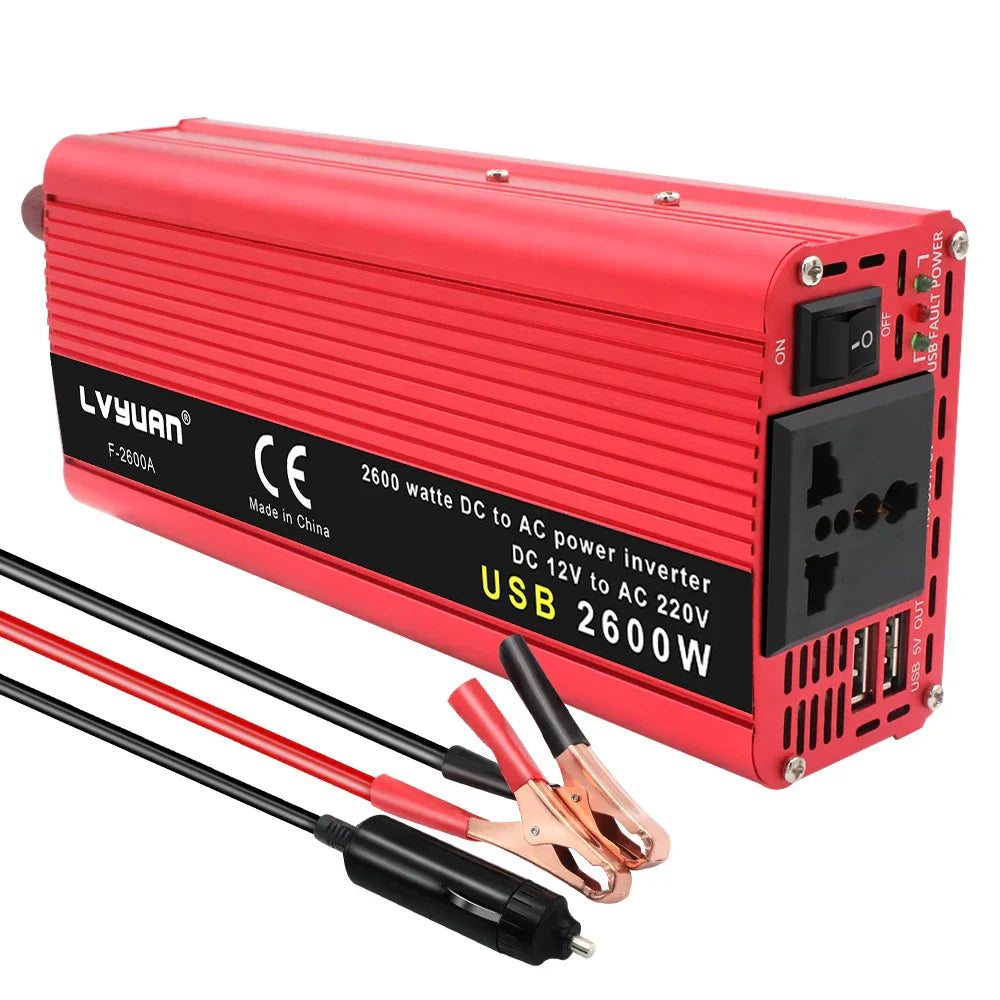 2600W Inverter 12V to 220V 230V voltage converter
