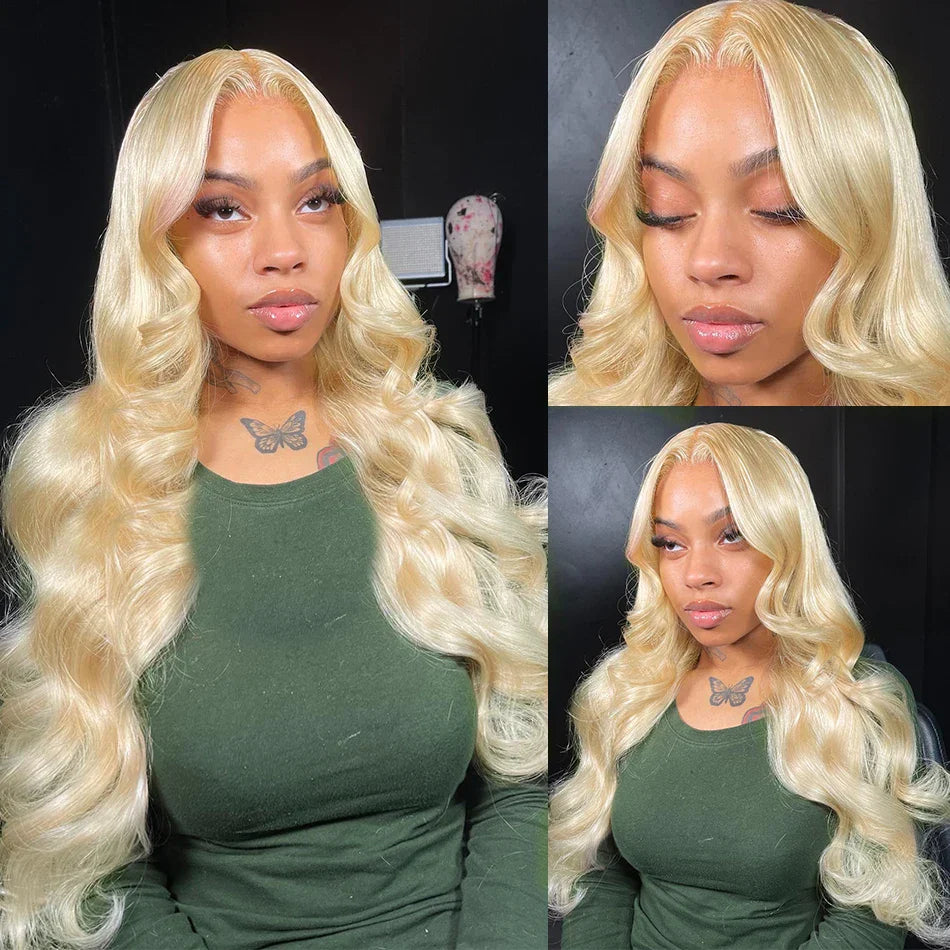 613 Lace Frontal Wig 13x6 Honey Blonde Body