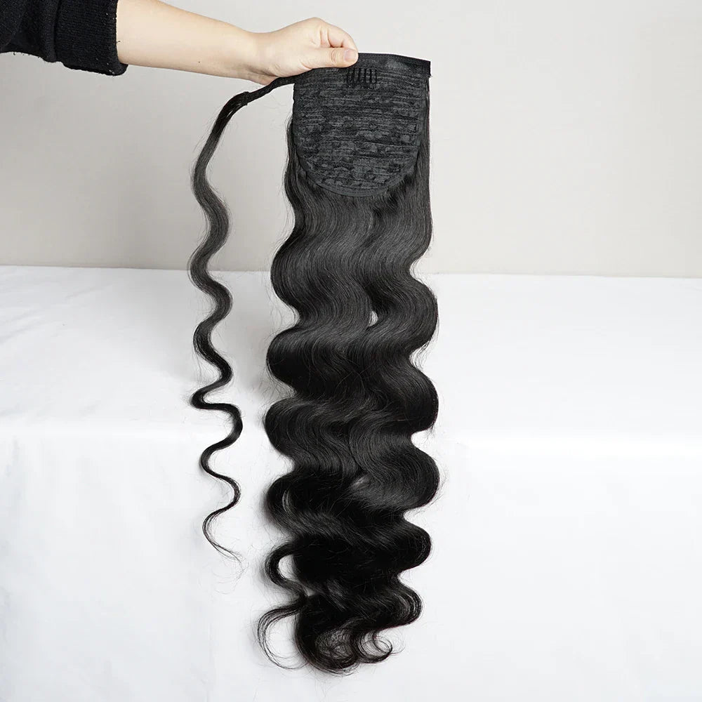Body Wave Ponytail 12 to 28 Inches Machine