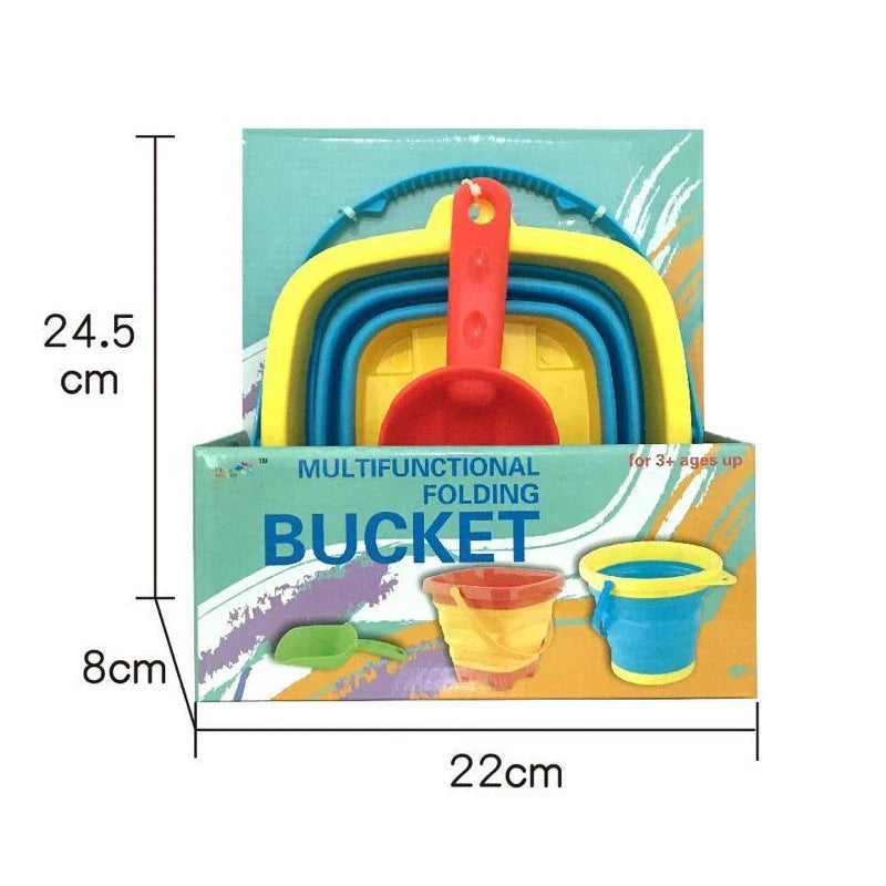 Outdoor Portable Beach Bucket Sand Shovel Toy Baby