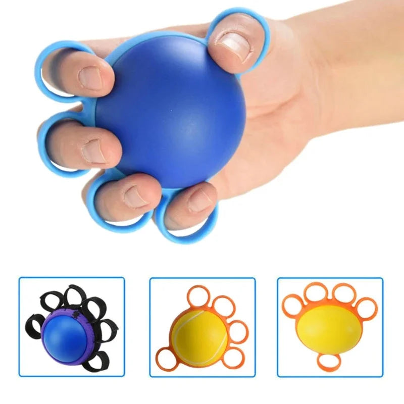 Hand Therapy Grip Strengthener Ball Stretcher Finger Fitness