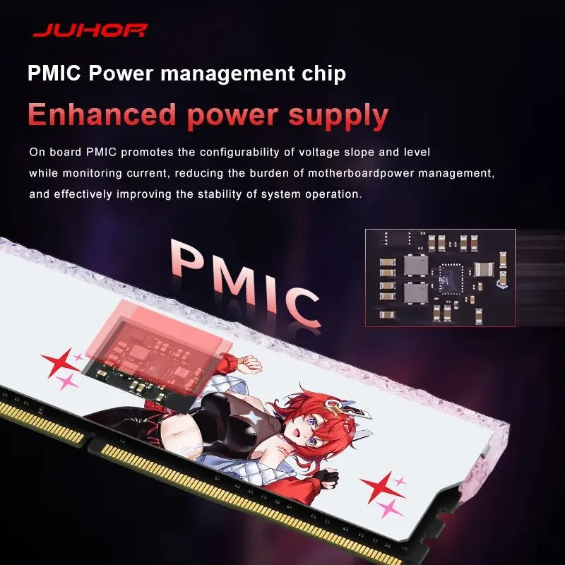 JUHOR DDR5 RGB Memory 16GB 6400MHz 6800MHz Hynix