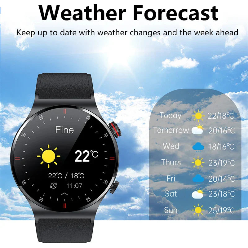 GPS NFC ECG+PPG Smart Watch Men Bluetooth Call
