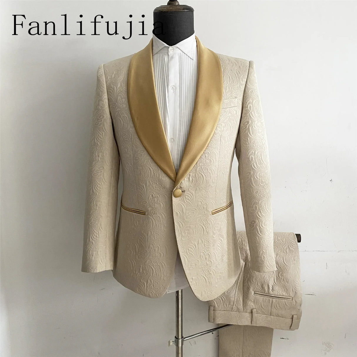 Fanlifujia Mens Wedding Suits 2023 Italian Design Custom