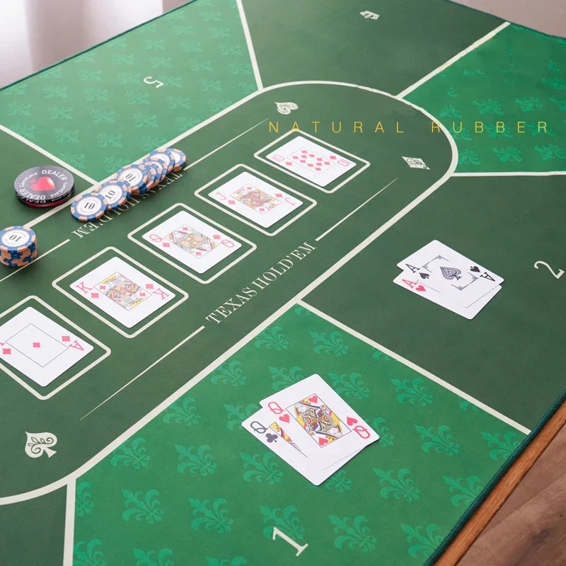 Deluxe Suede Texas Holdem Game Table Mat Nonslip