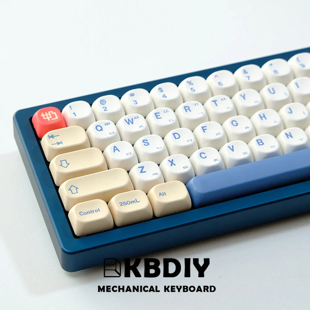 KBDiy KOA Keycaps GMK Soymilk 140 Keys PBT