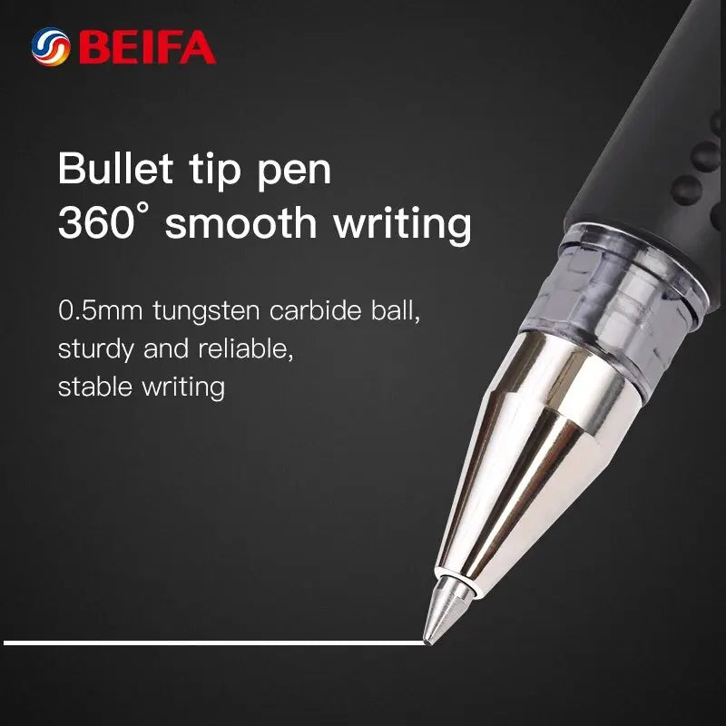 BEIFA 12pcs Classic Signing Gel Ink Pen Durable